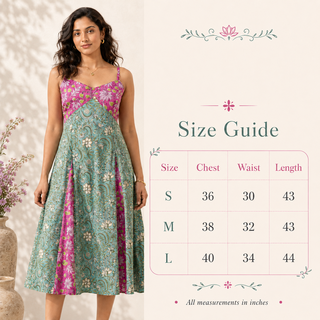 Positano Bloom Cotton Midi Dress