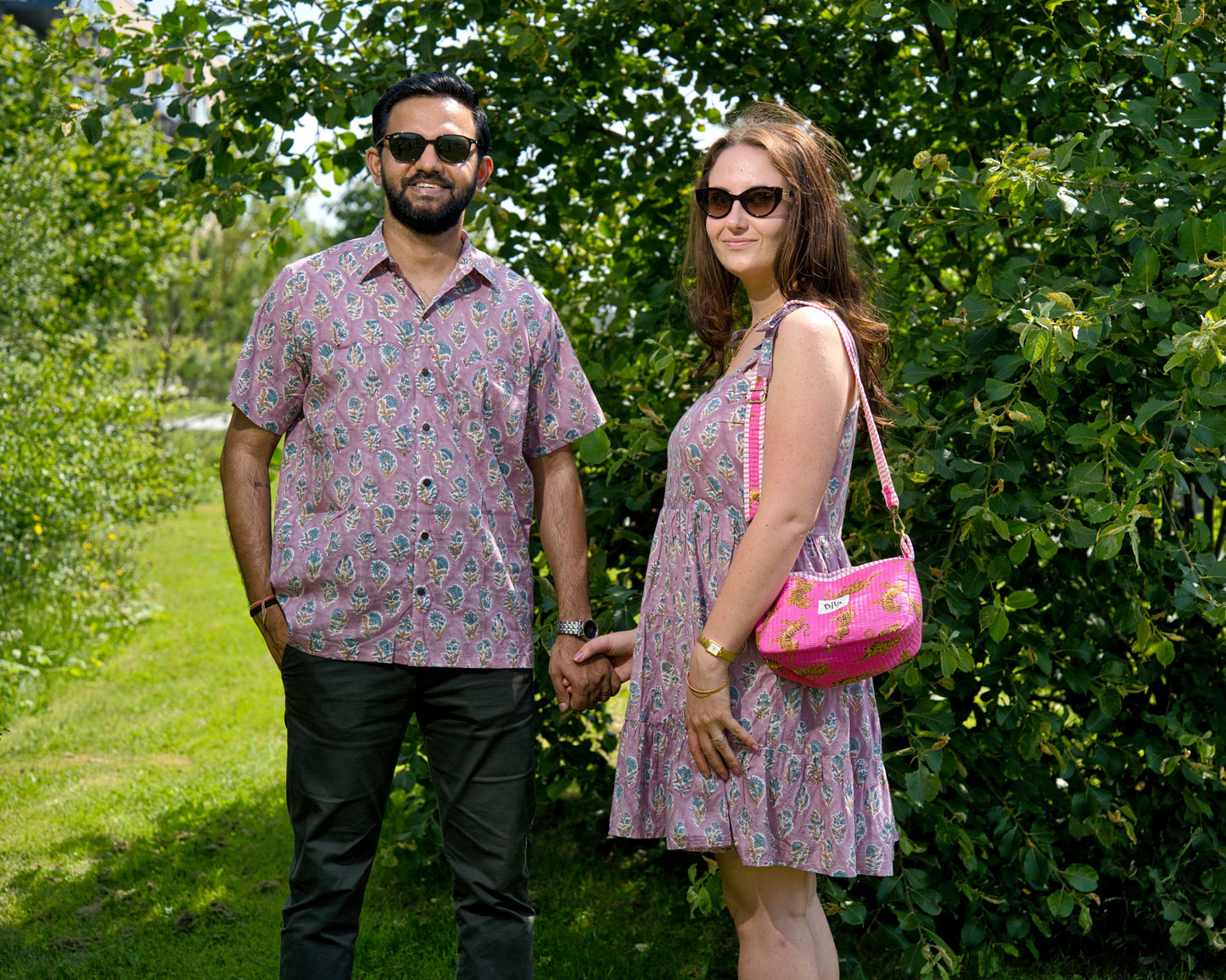 Royal Purple Block Print Shirt