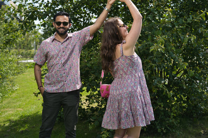 Royal Purple Block Print Shirt