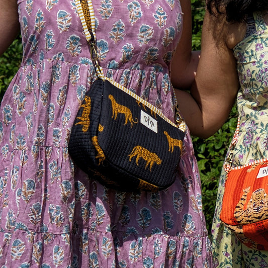 Black Tiger Sling Bag