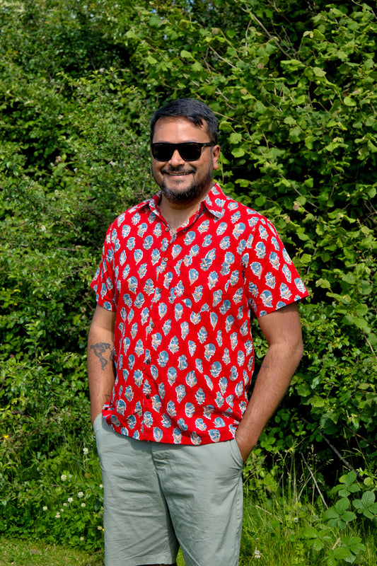 Ruby Block Print Shirt