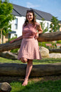 Dusty Pink Floral Short Skirt
