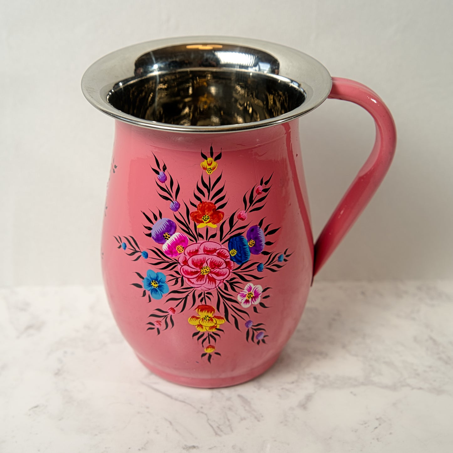 Rose Dawn Enamel Jug