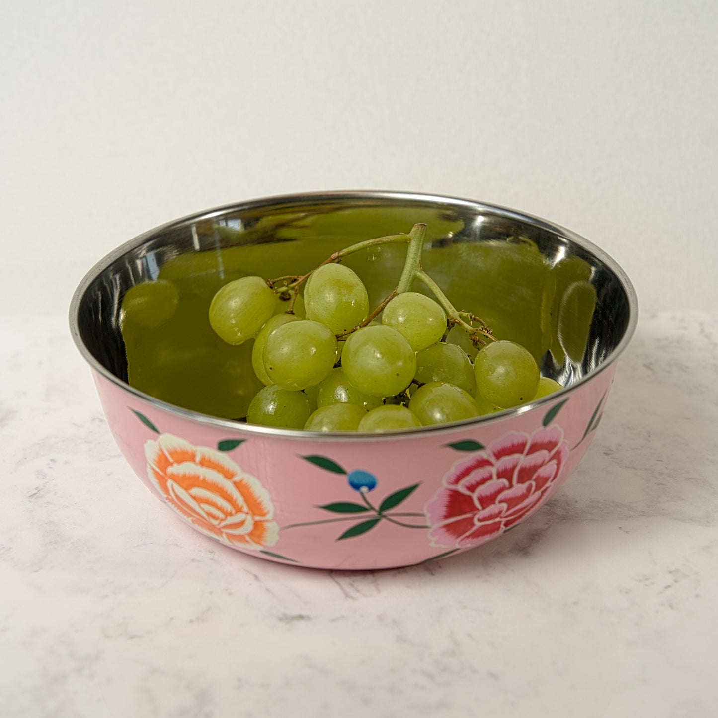 Rose Enamel Bowl