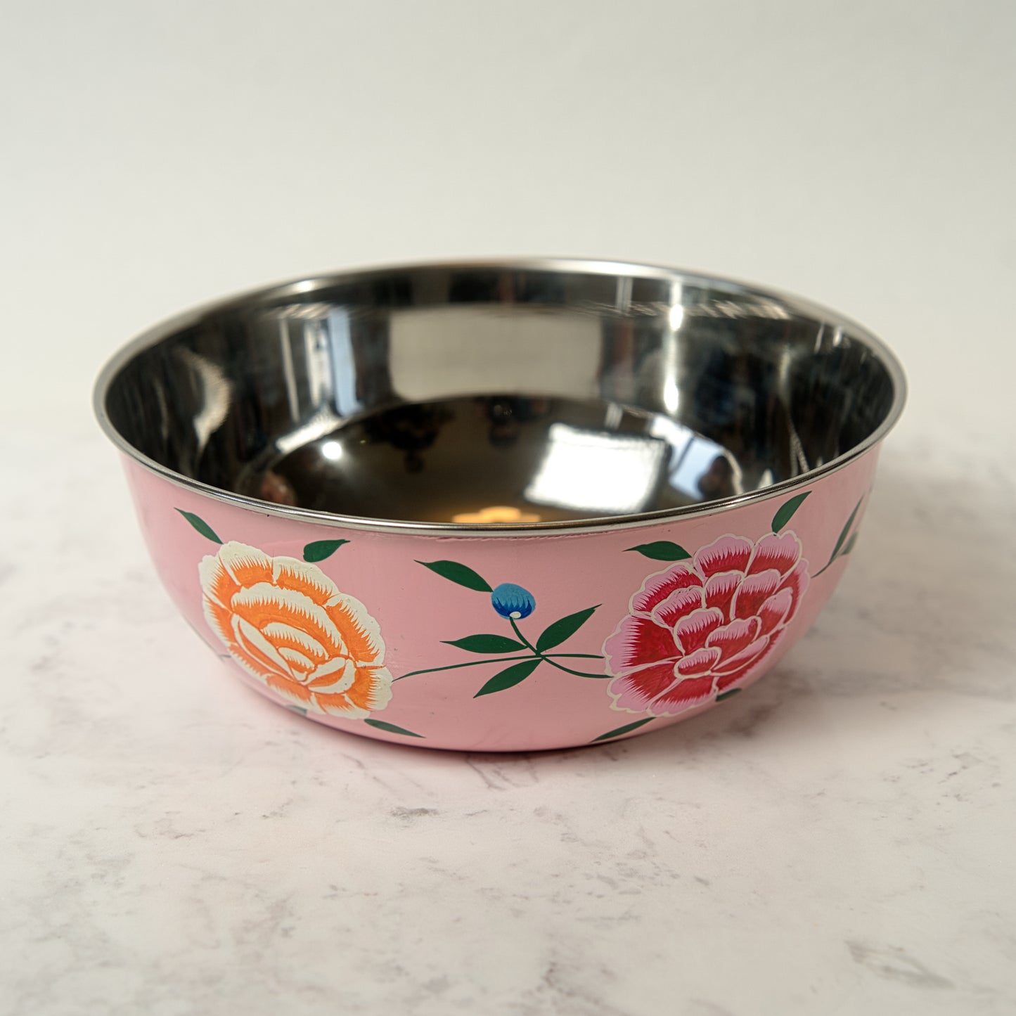 Rose Enamel Bowl