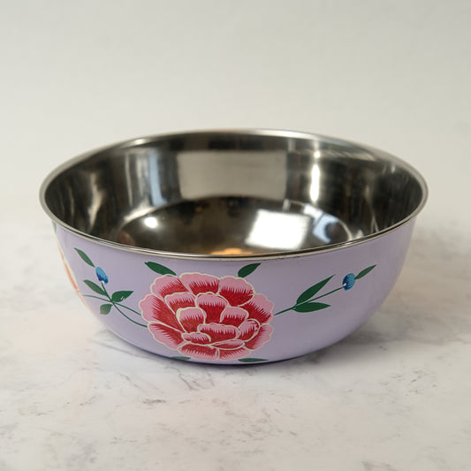 Artisan Purple Enamel Bowl
