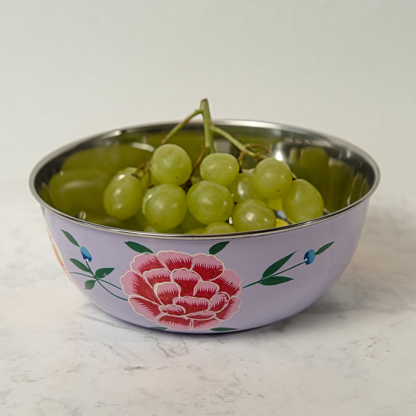 Artisan Purple Enamel Bowl