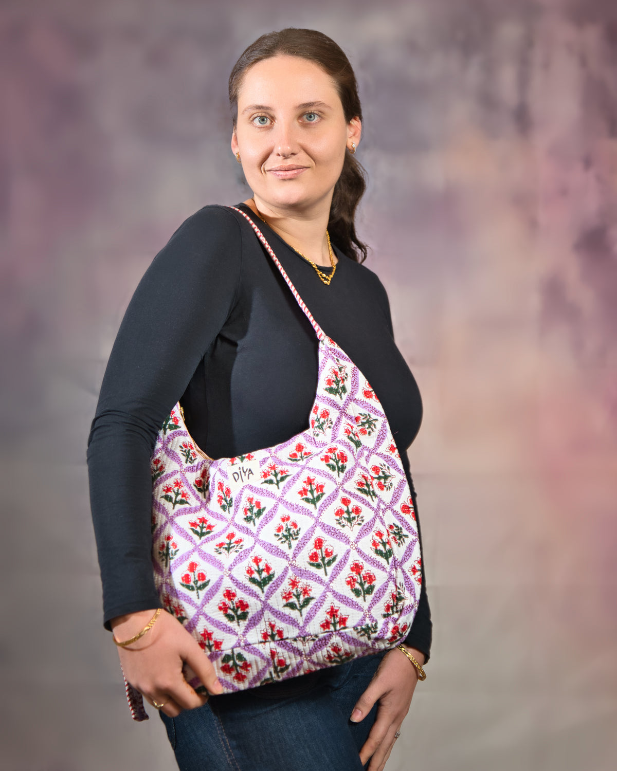 Scarlet Bloom Shoulder Bag