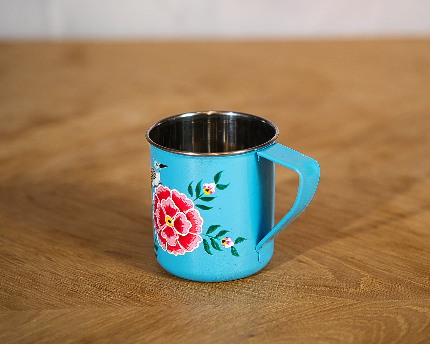 Blue Enamel Steel Mug