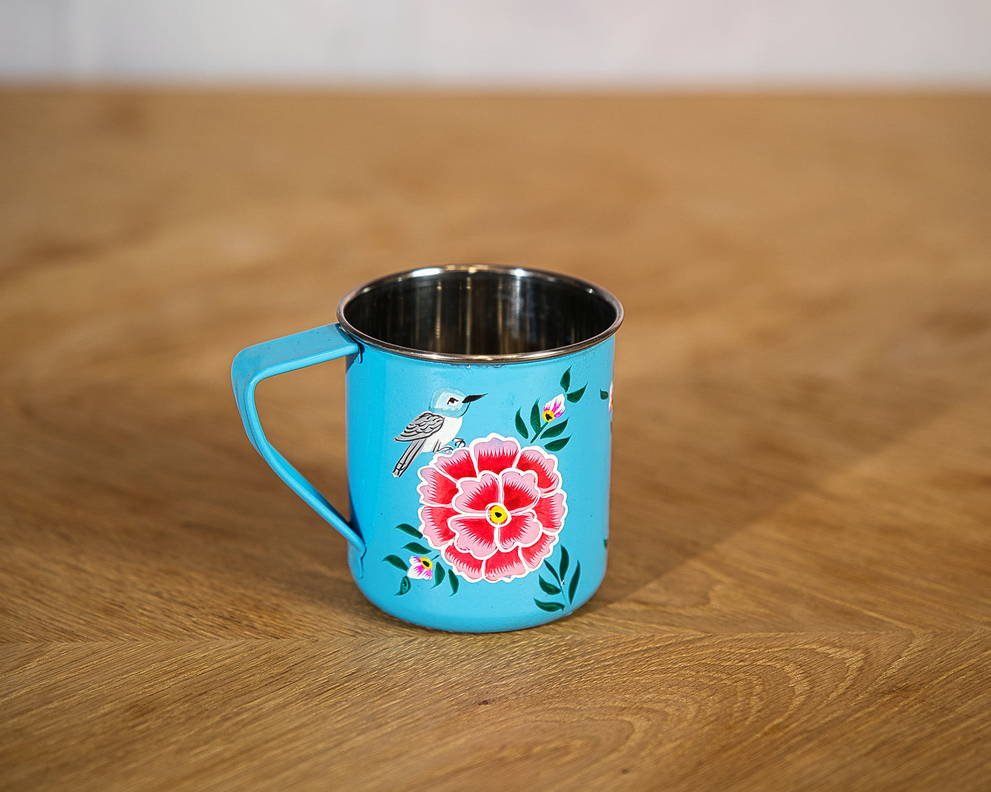 Blue Enamel Steel Mug