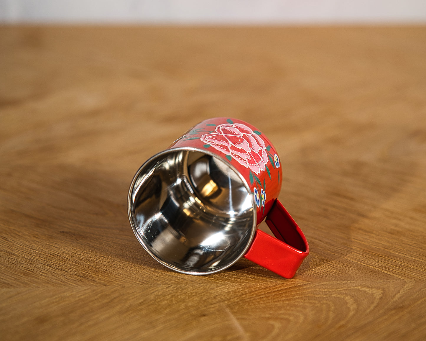 Berry Red Steel Enamel Mug