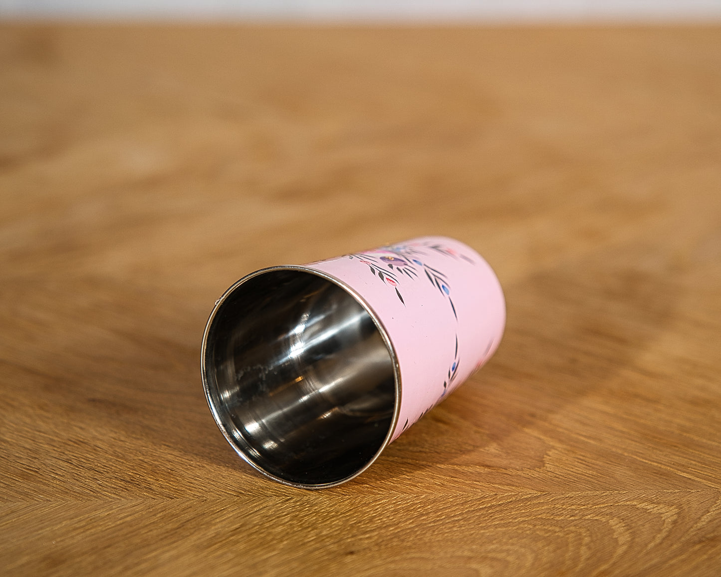 Blossom Pink Enamel Glass