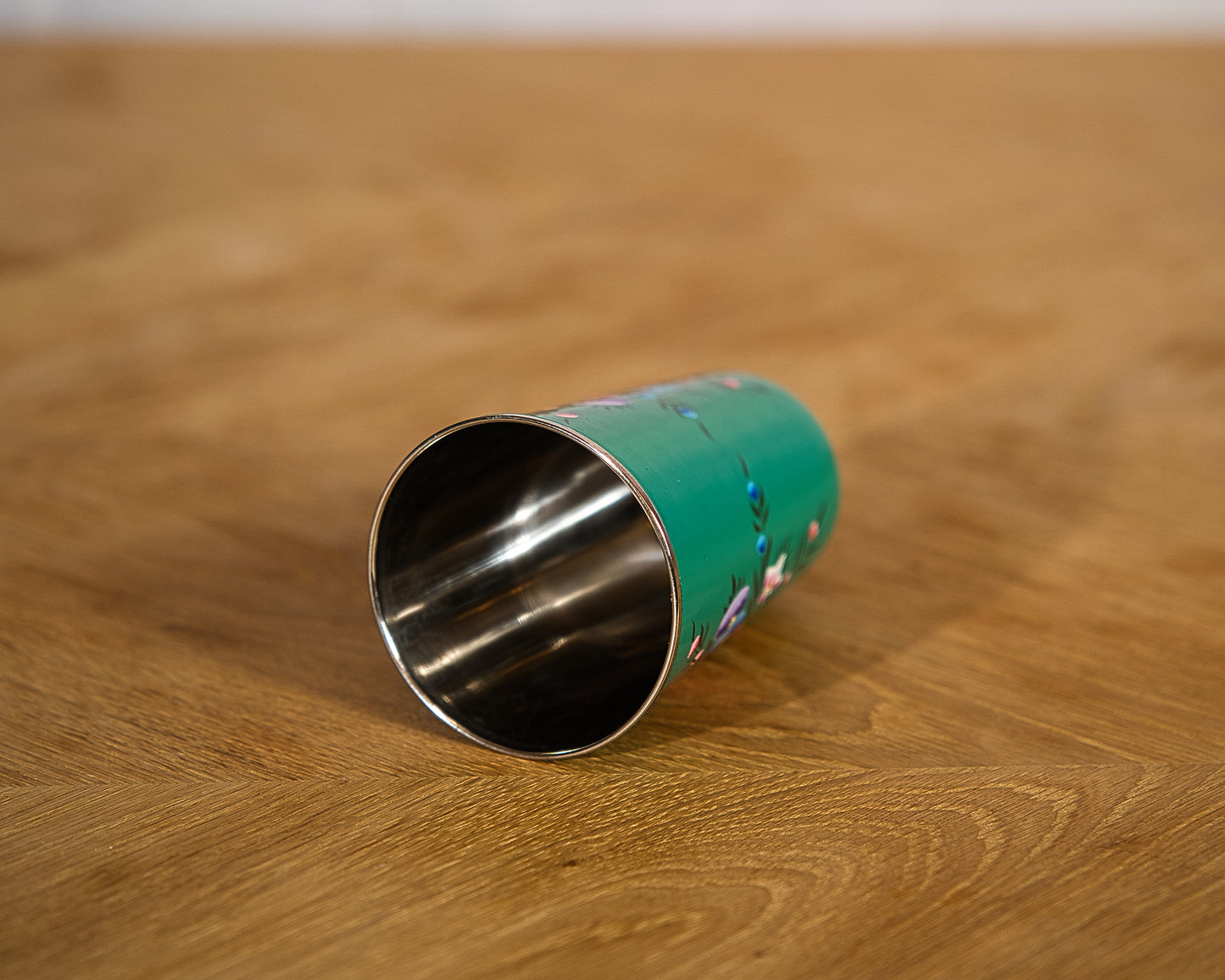 Meadow Green Enamel Glass