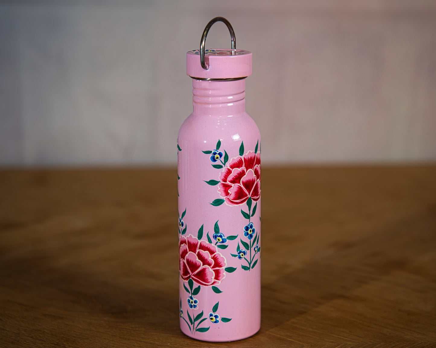 Blossom Pink Enamel Water Bottle