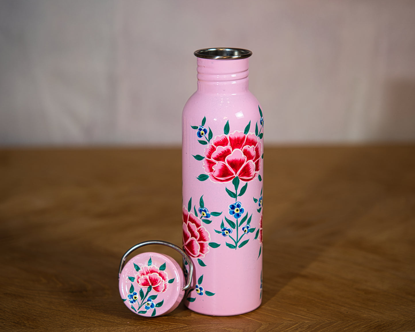 Blossom Pink Enamel Water Bottle
