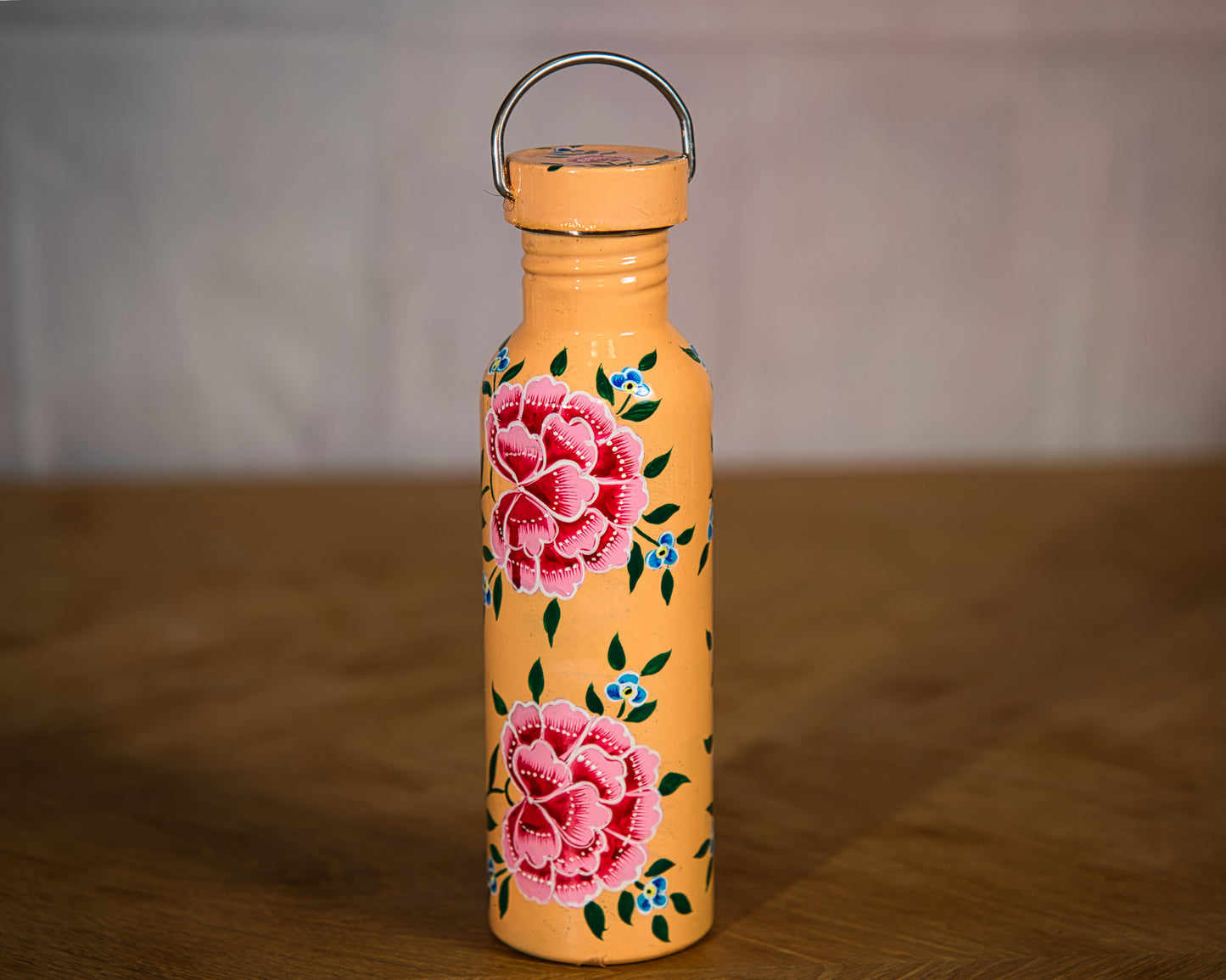 Sunrise Orange Enamel Water Bottle