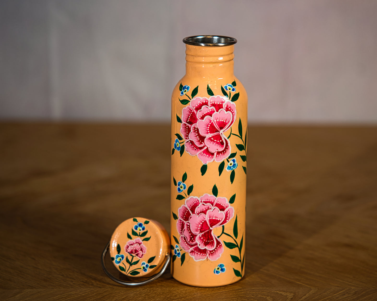 Sunrise Orange Enamel Water Bottle