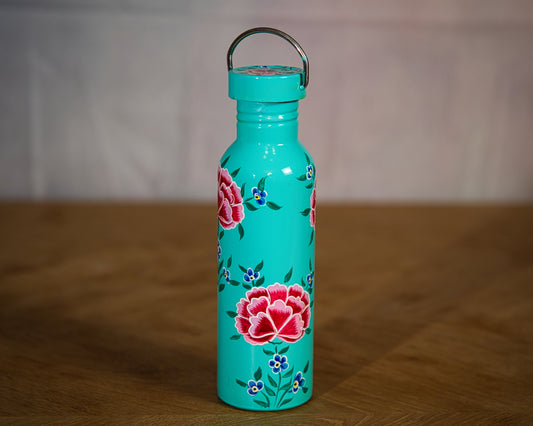 Sky Blue Enamel Water Bottle