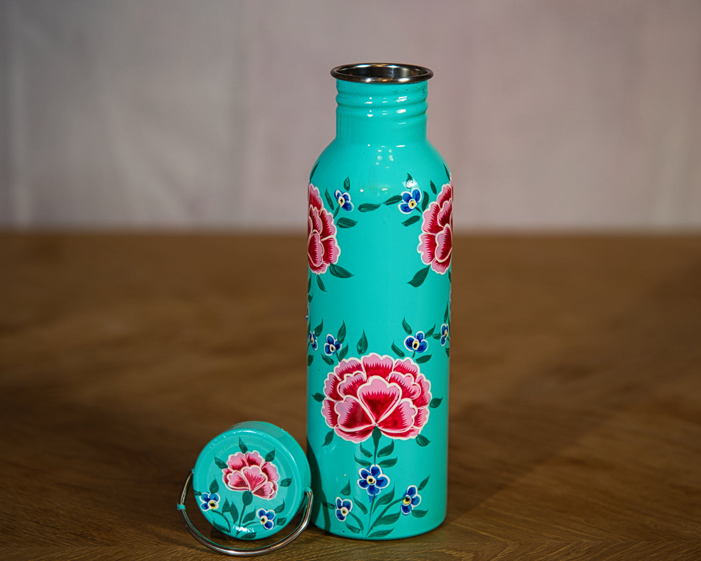 Sky Blue Enamel Water Bottle