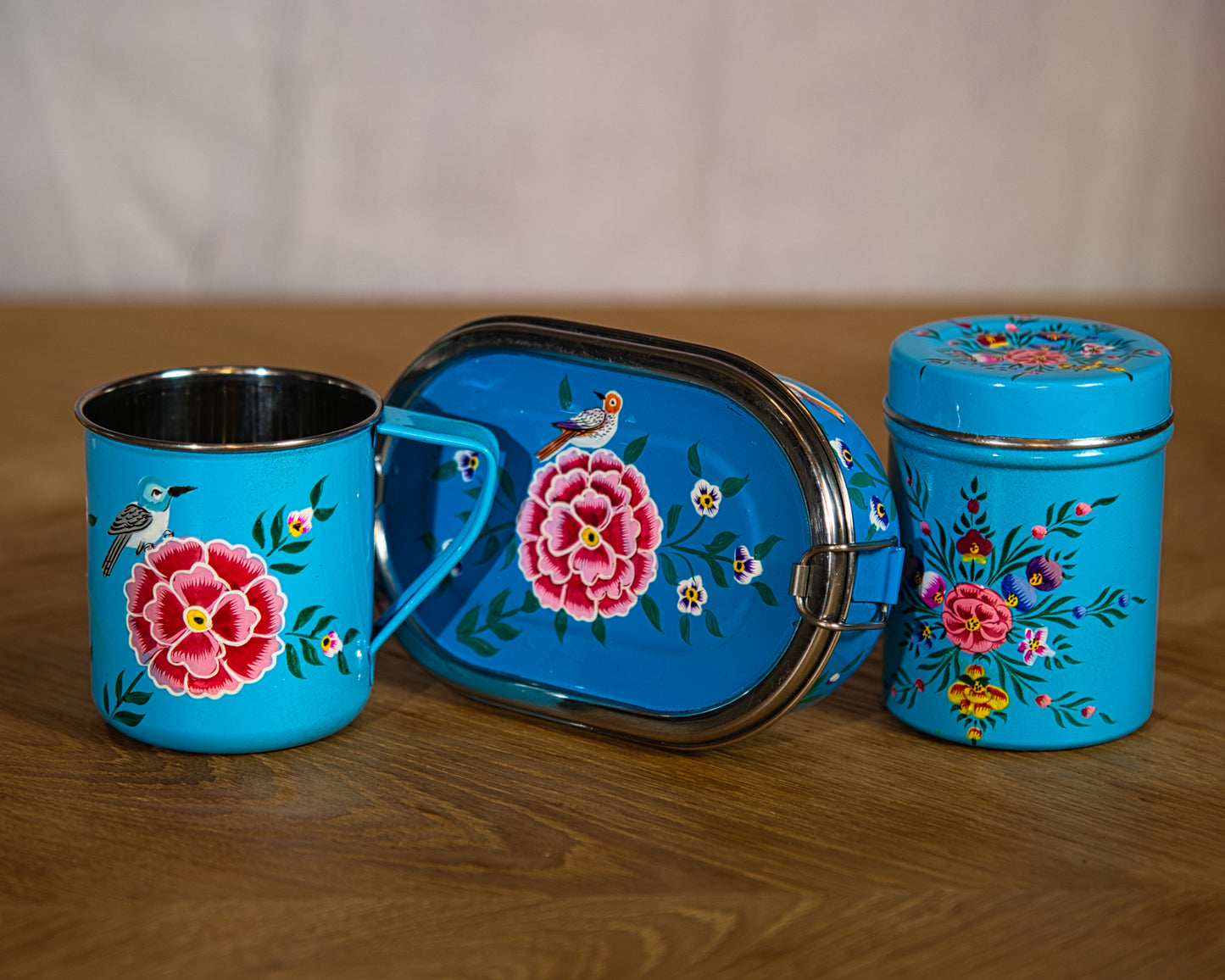 Blue Enamel Steel Mug