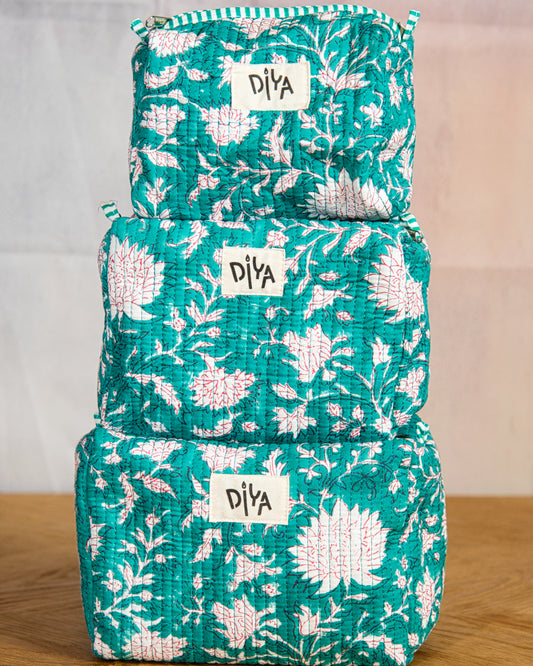 Olive Green Large Wash Bag