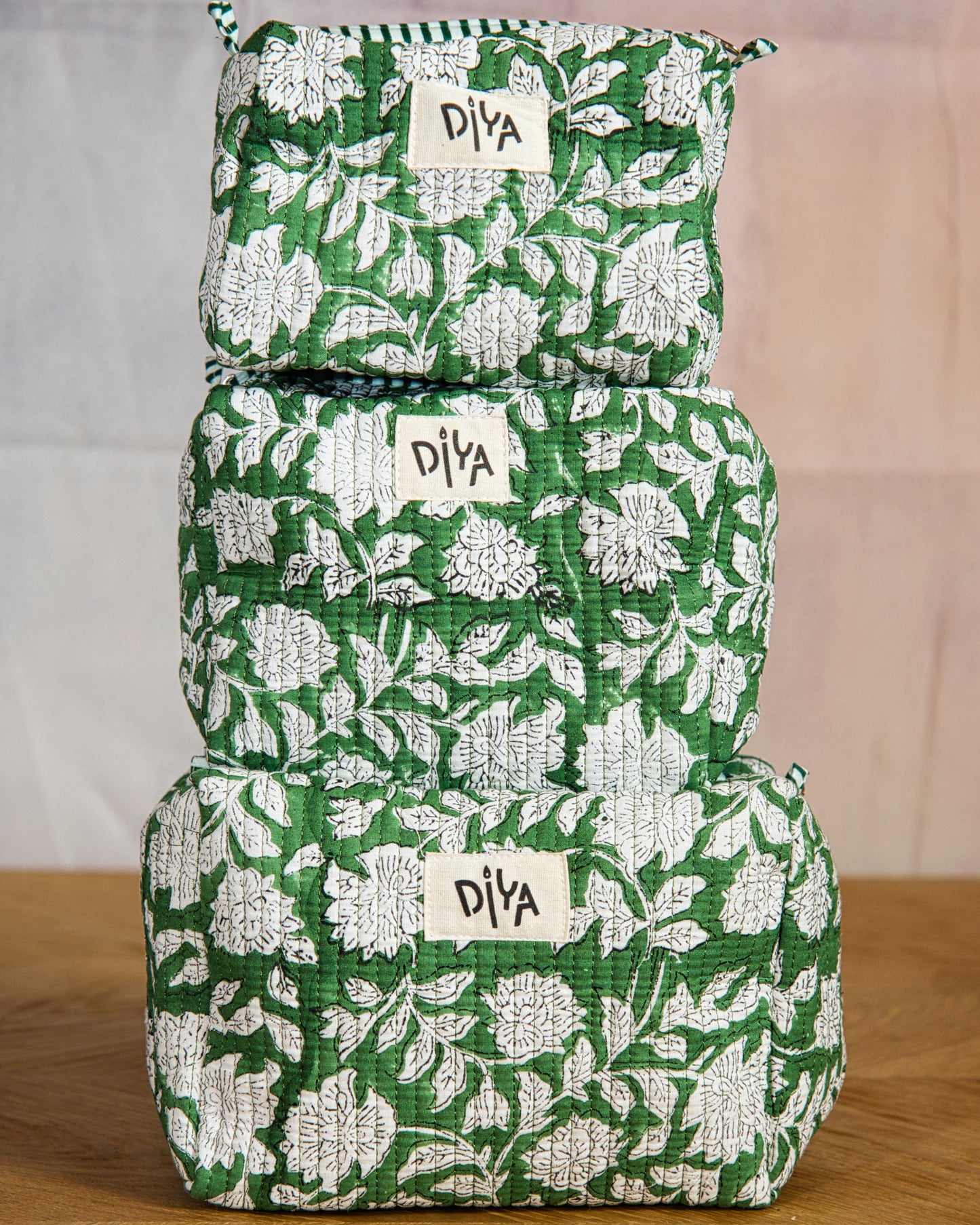 Dark Green Small Wash Bag