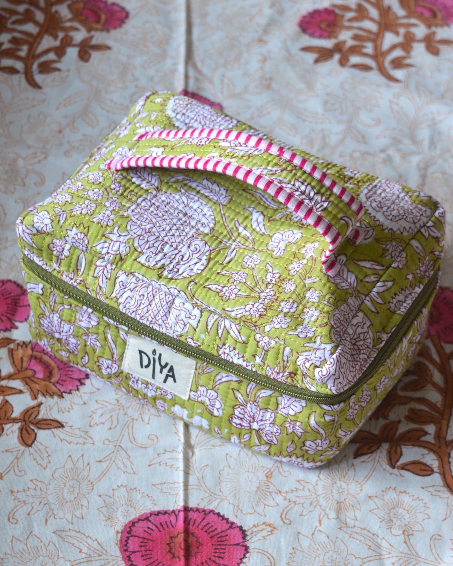 Matcha Green Makeup Pouch