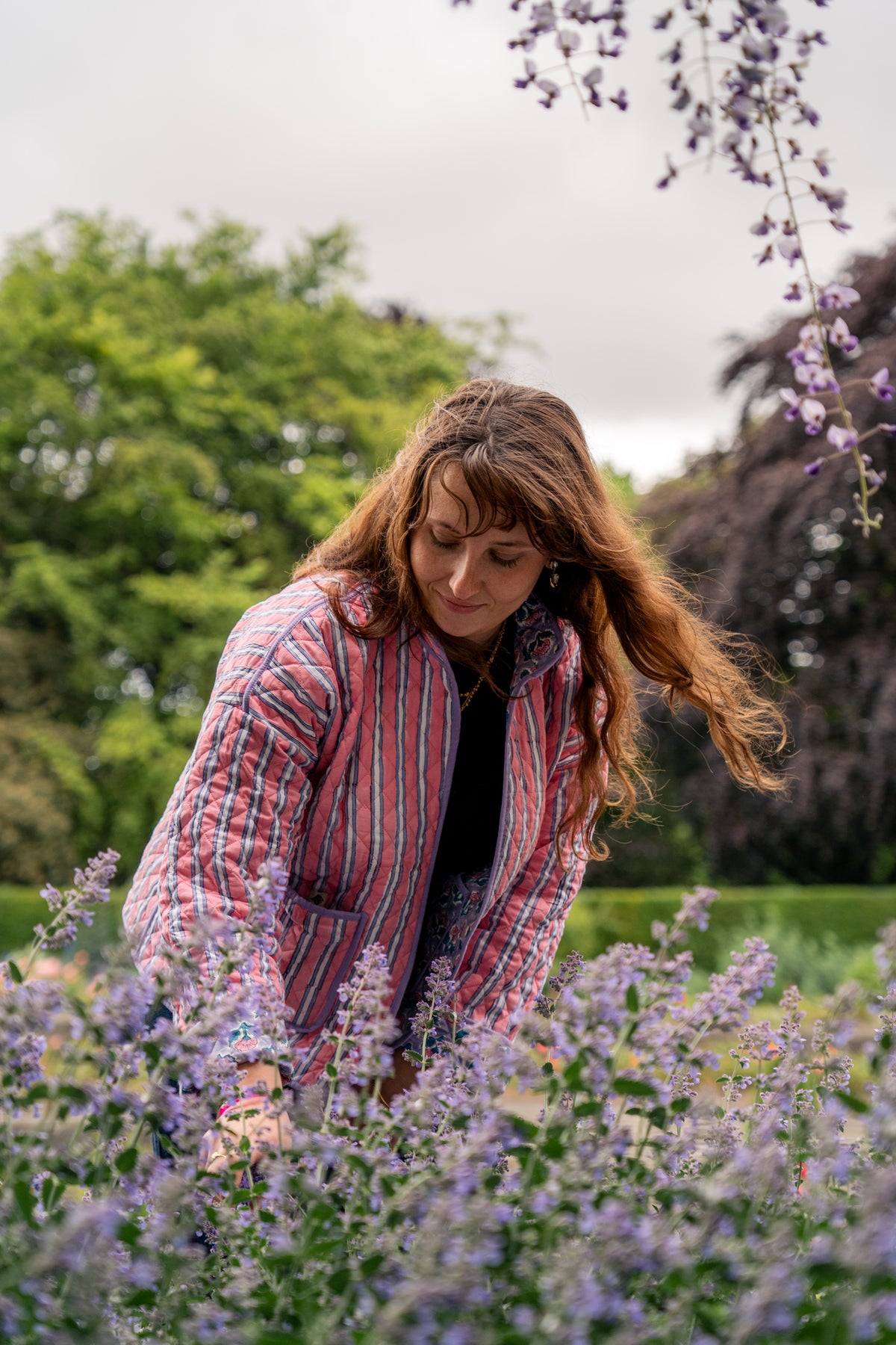 Mauve Reversible Quilted Jacket