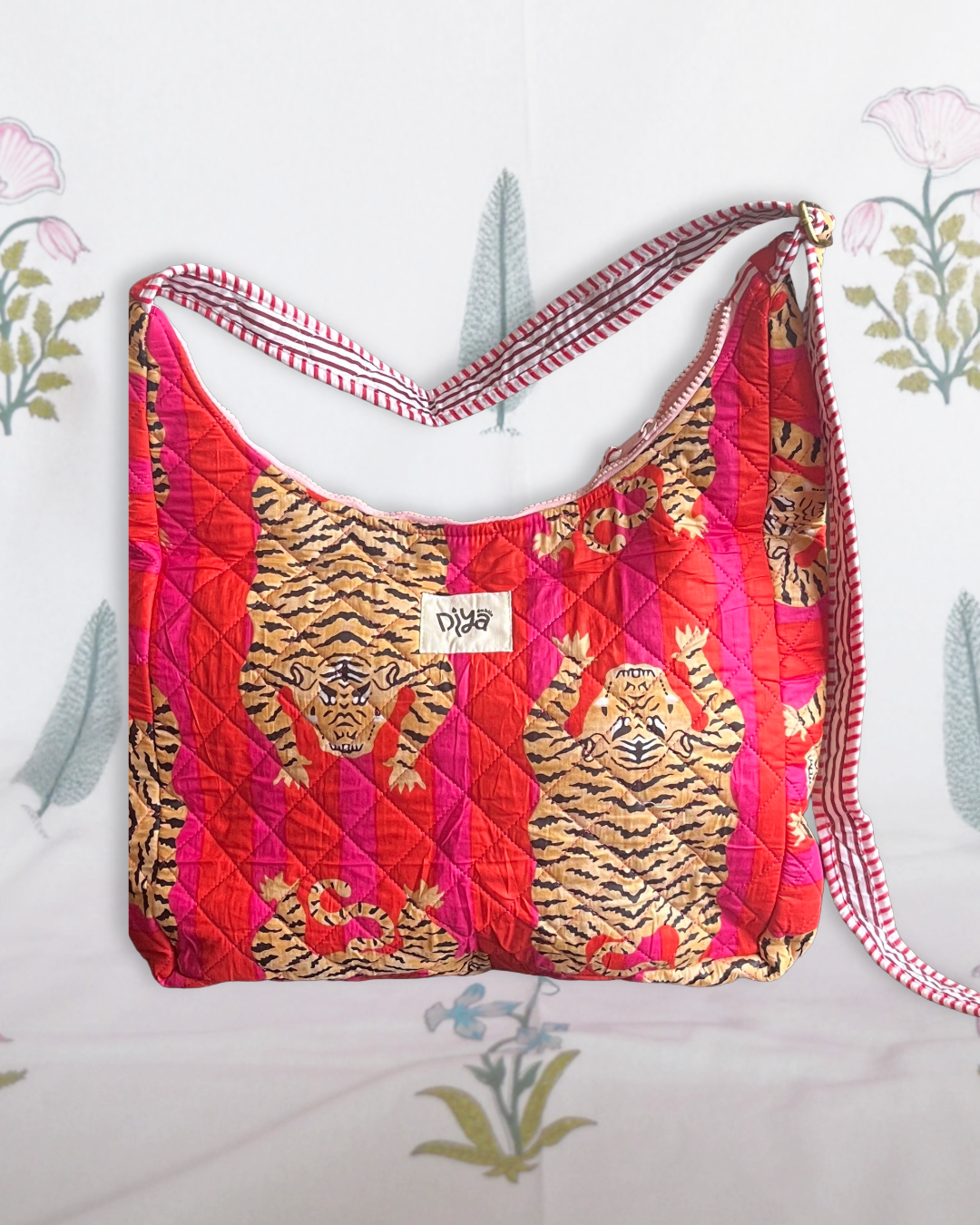 Strawberry Soda Tiger Shoulder Bag