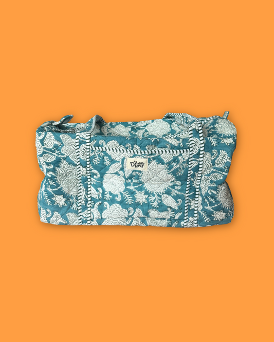 Frosty Flowers Travel Bag