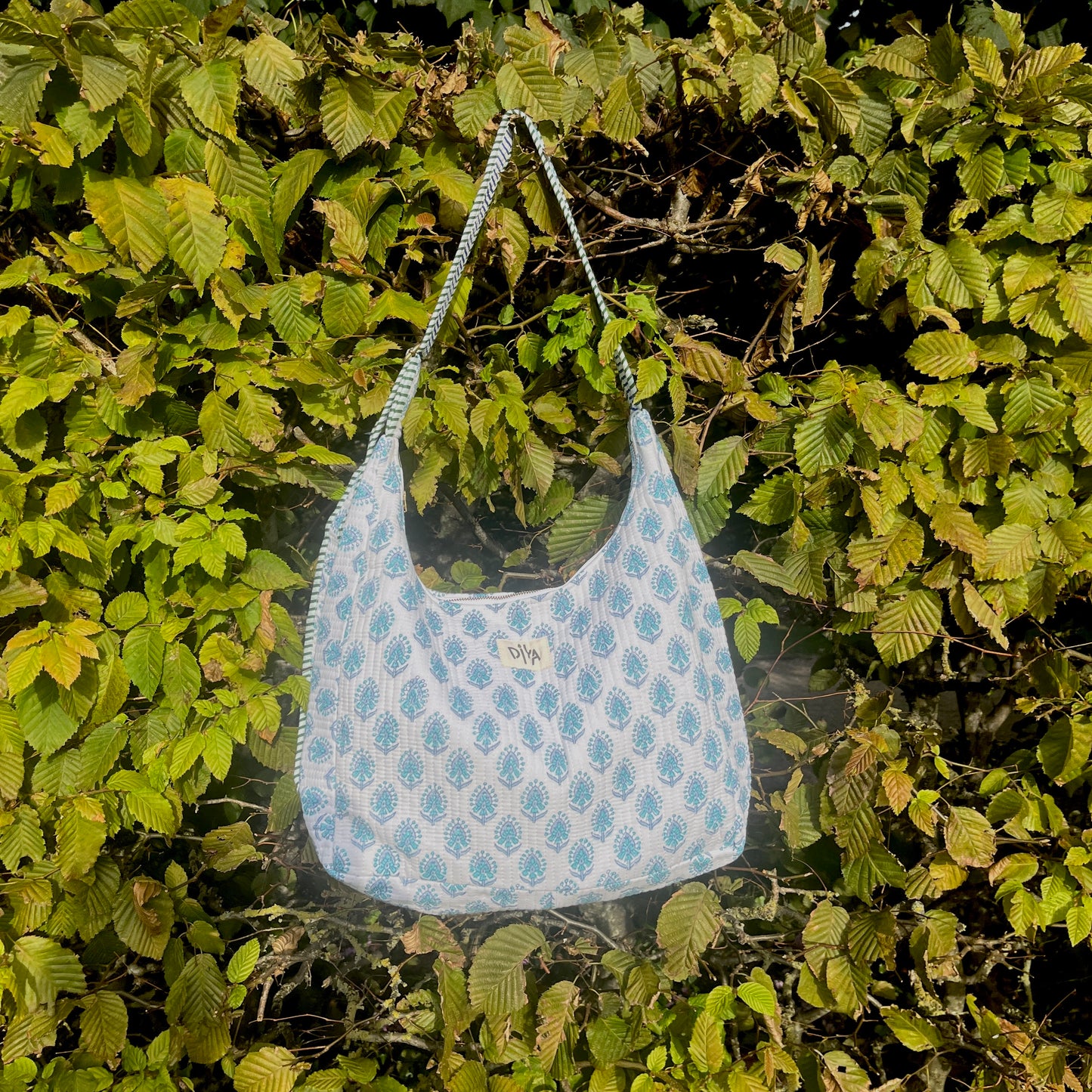 Indigo Bloom Shoulder Bag