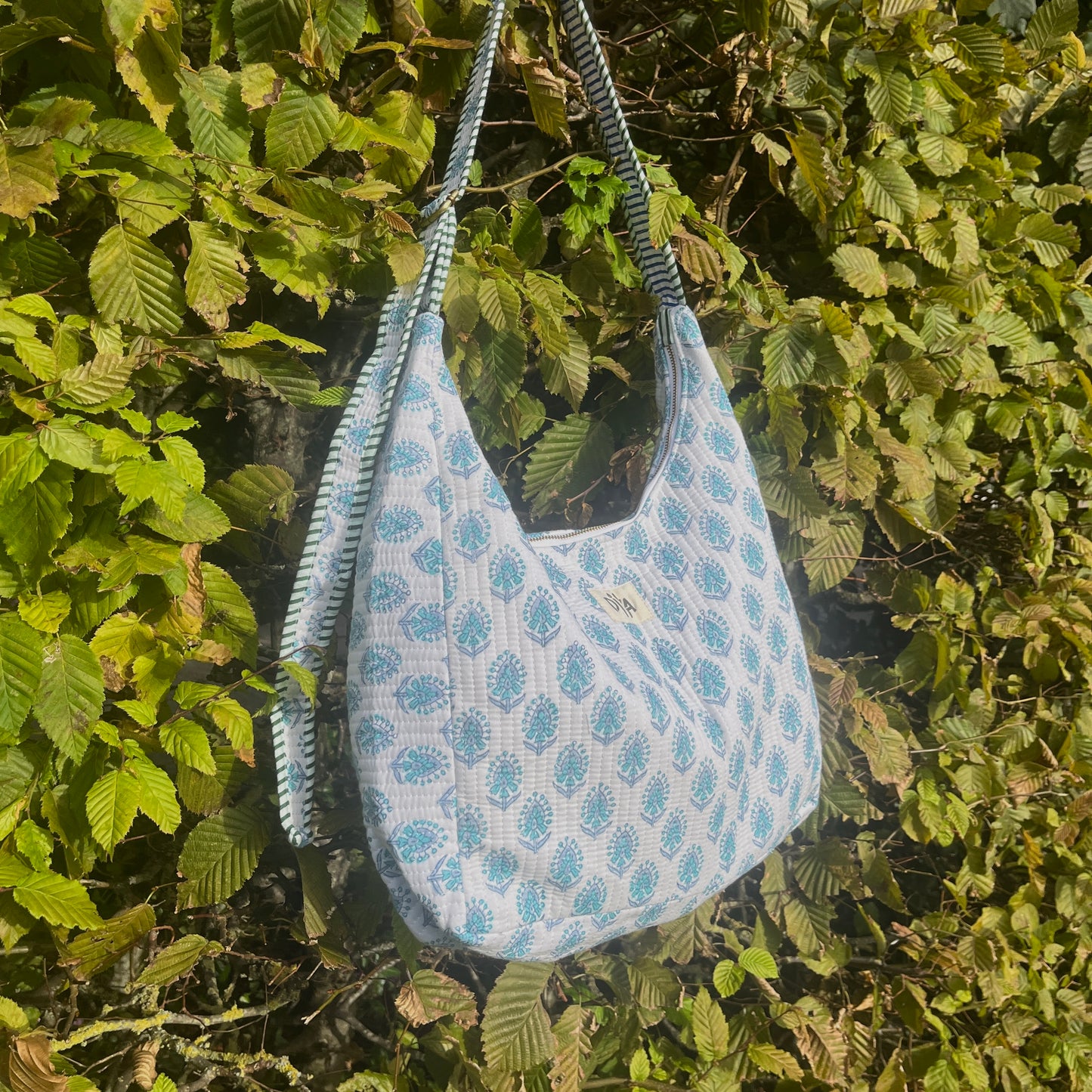 Indigo Bloom Shoulder Bag