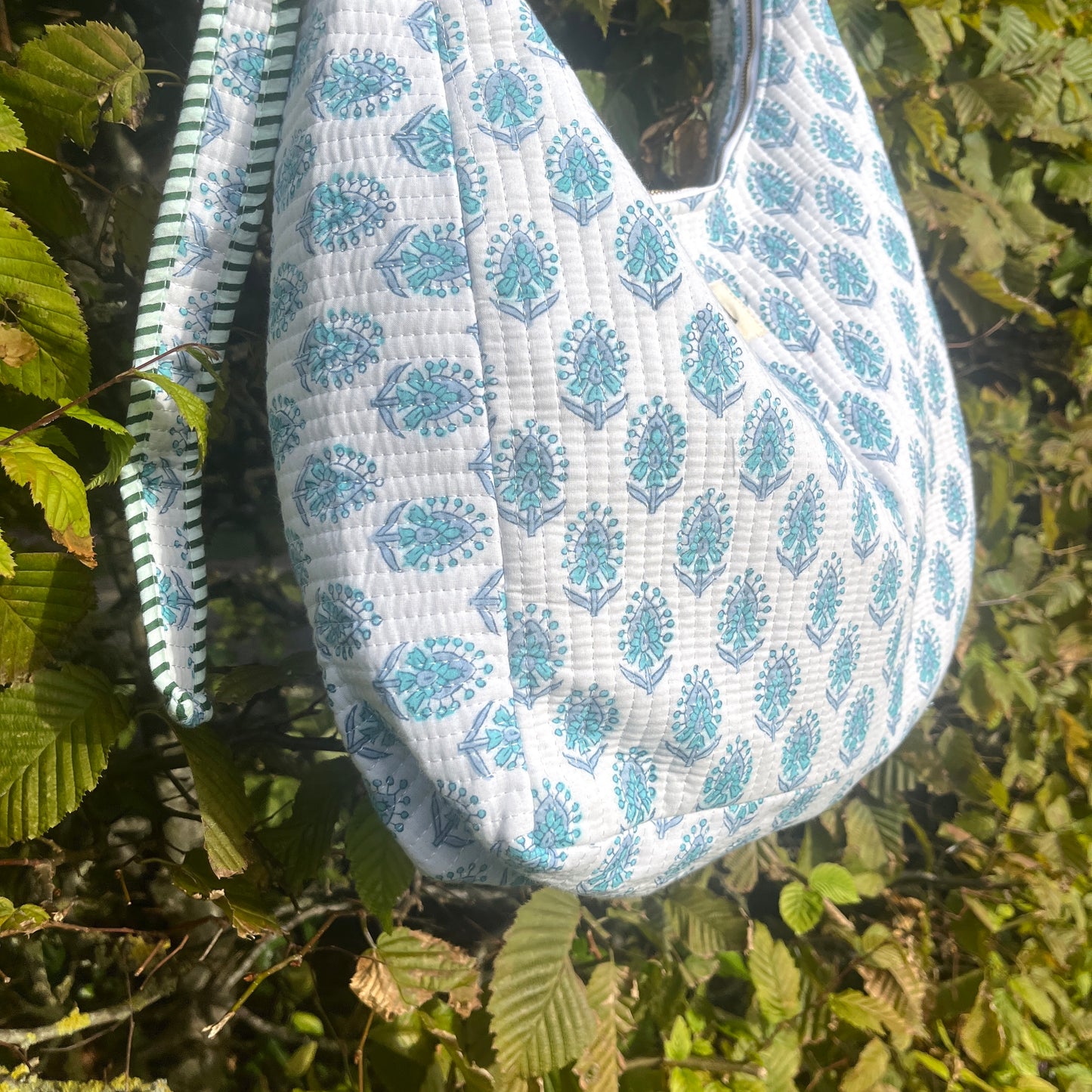 Indigo Bloom Shoulder Bag