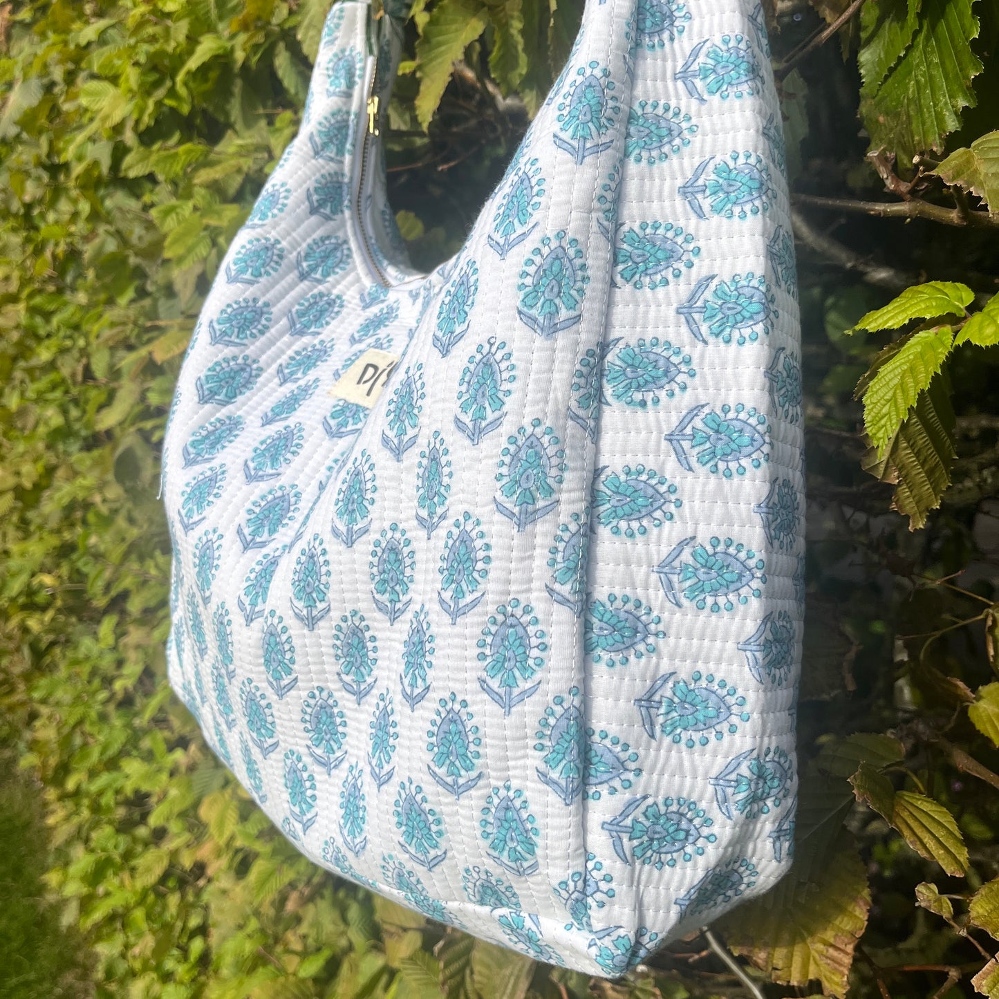 Indigo Bloom Shoulder Bag