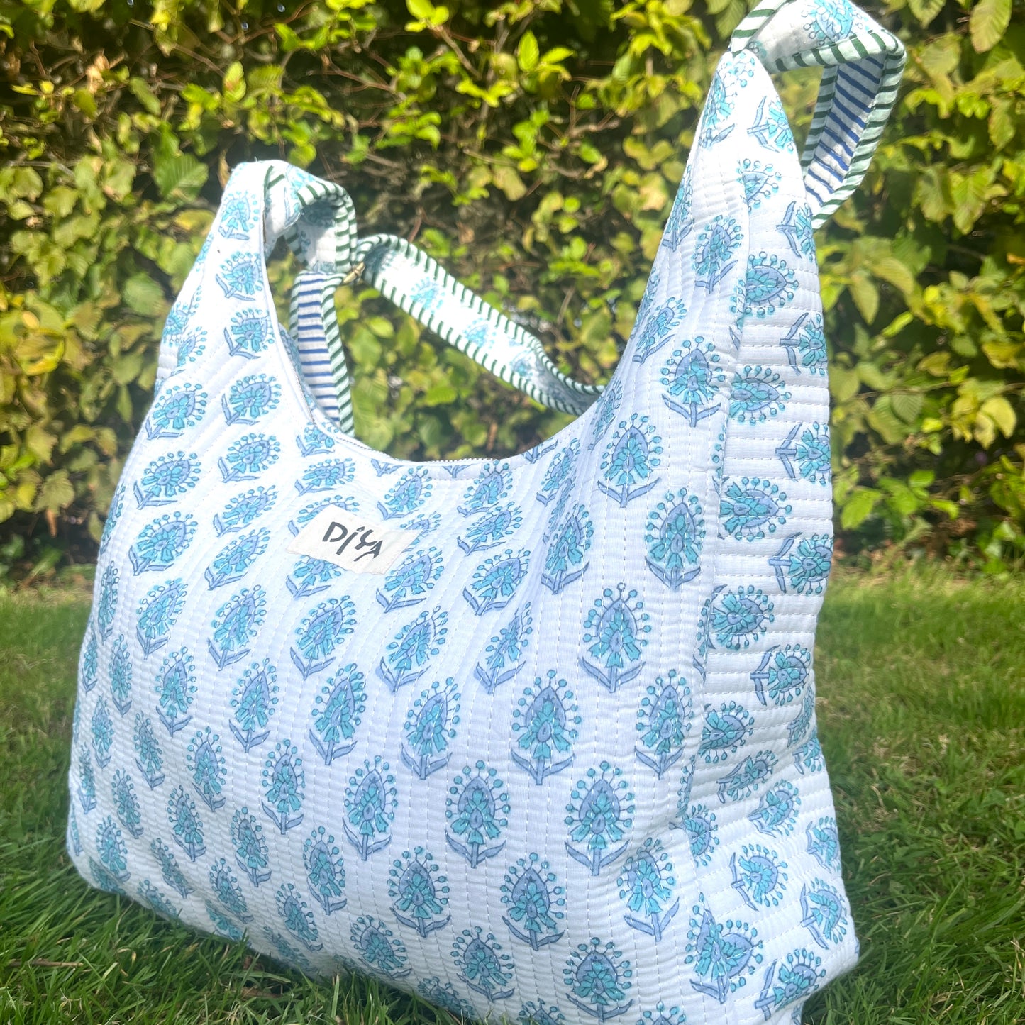 Indigo Bloom Shoulder Bag