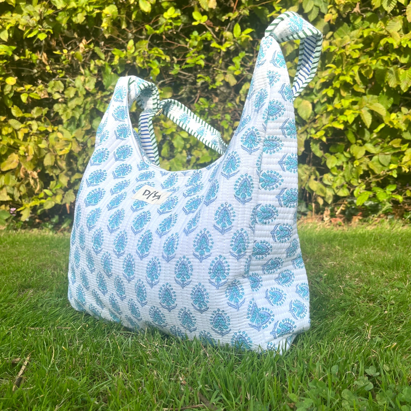Indigo Bloom Shoulder Bag