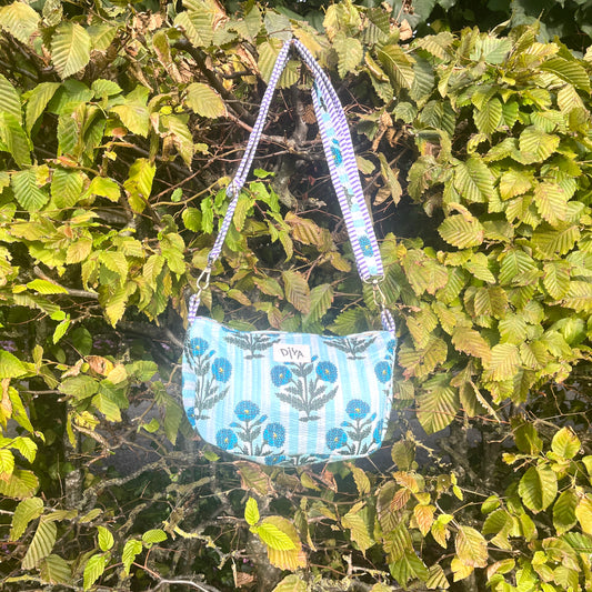 Blue Bloom Crossbody bag