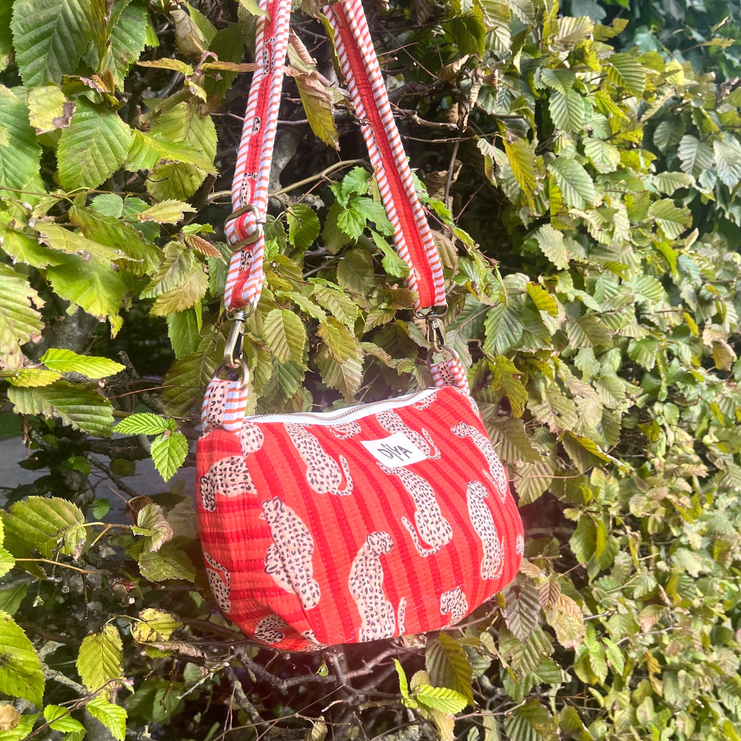 Orange Cheetah Crossbody