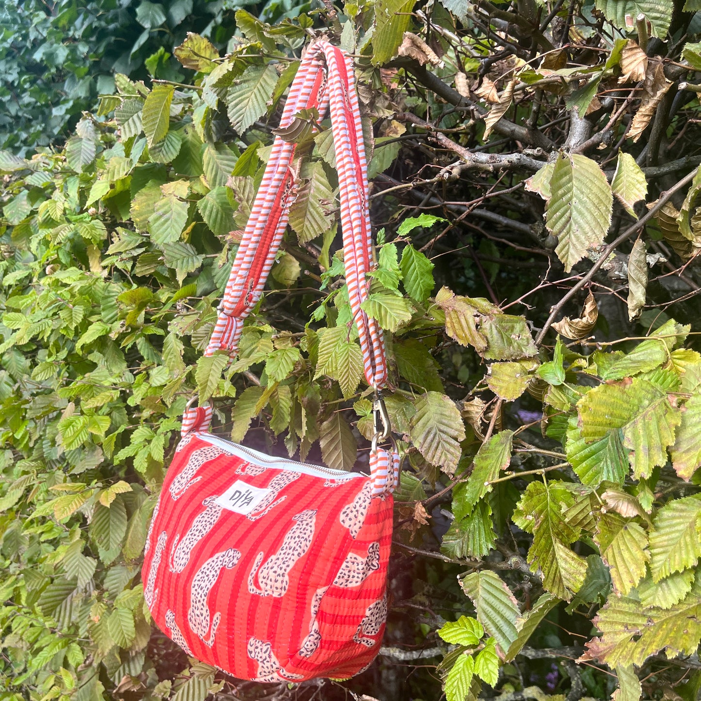 Orange Cheetah Crossbody