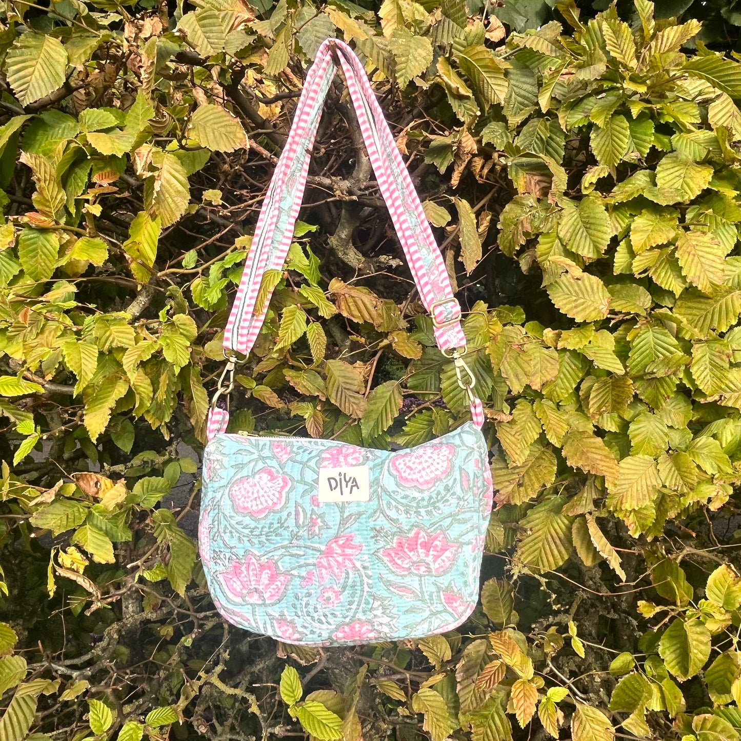 Pink & Blue Crossbody