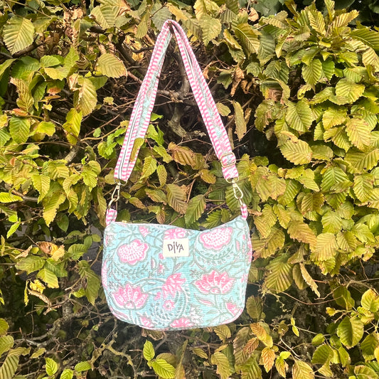 Pink & Blue Crossbody