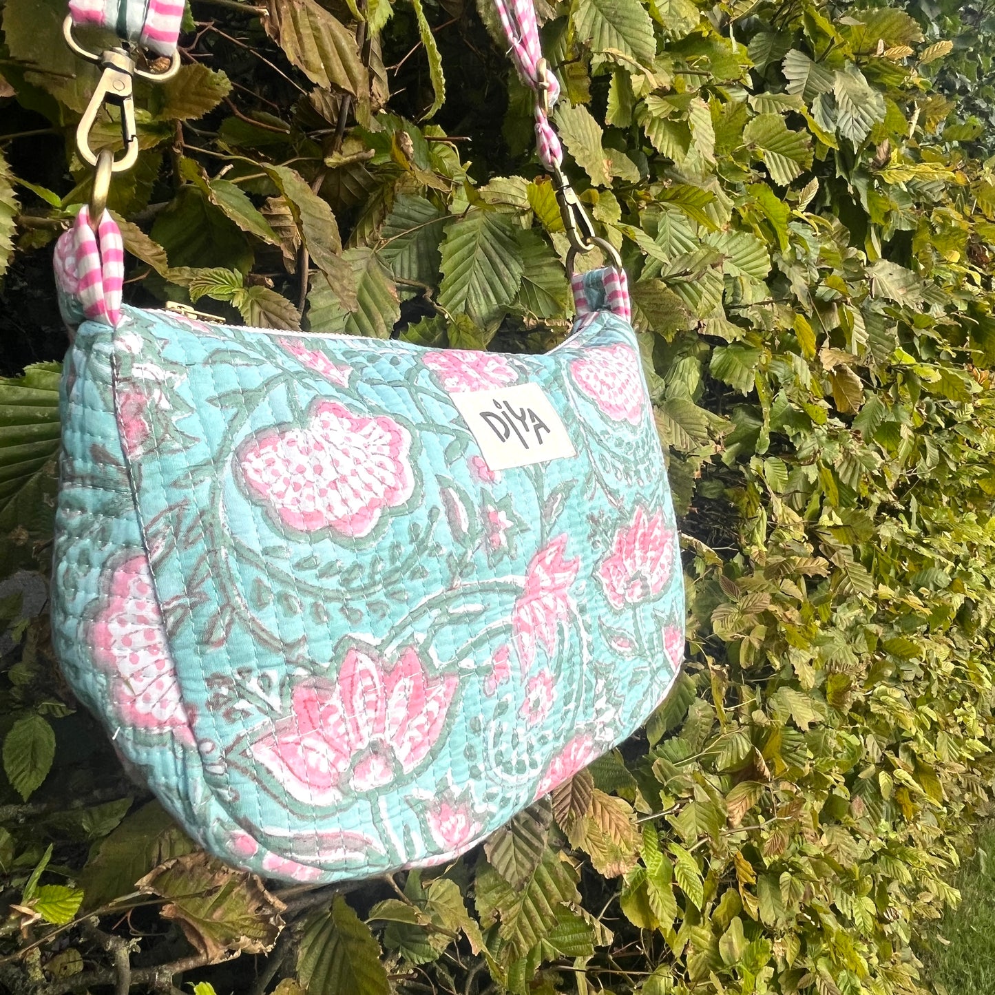 Pink & Blue Crossbody
