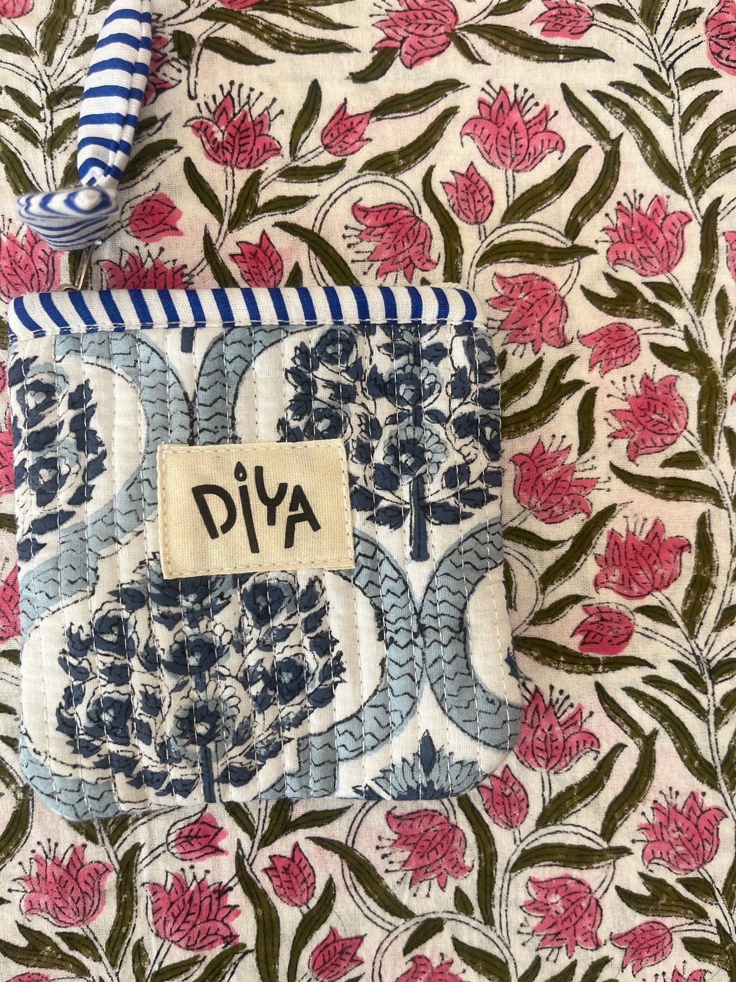 Light blue Petal Coin Pouch