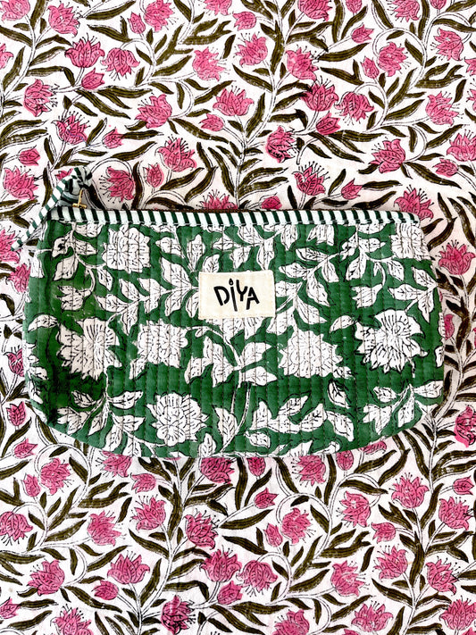 Dark Green Pencil Pouch