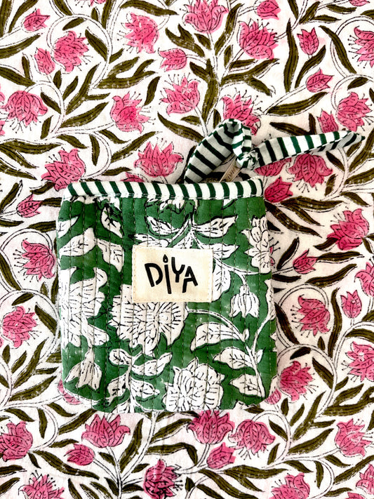 Dark Green Coin Pouch