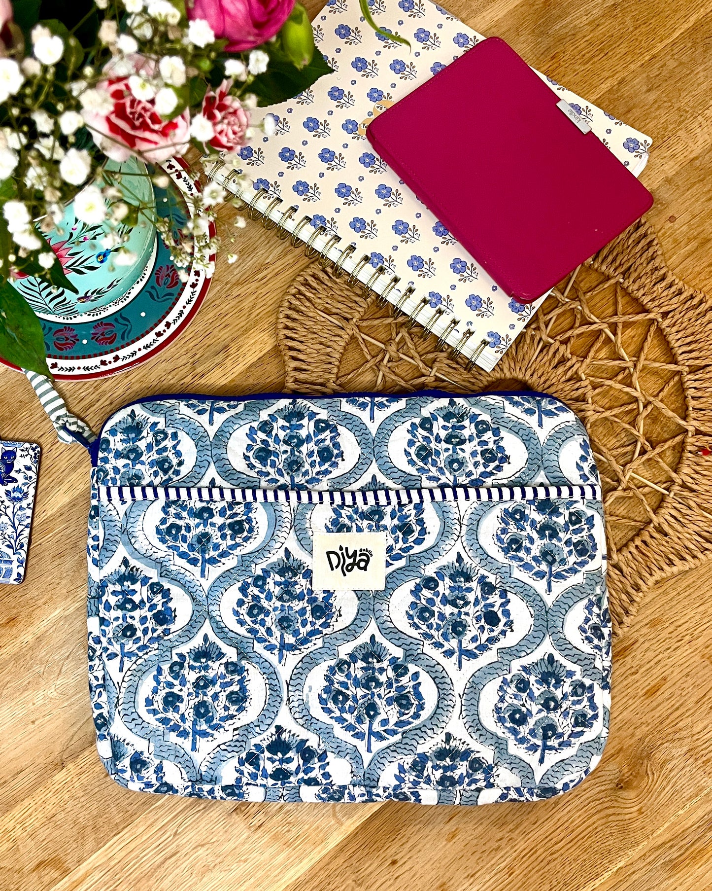 Blue China Laptop Sleeve 14”