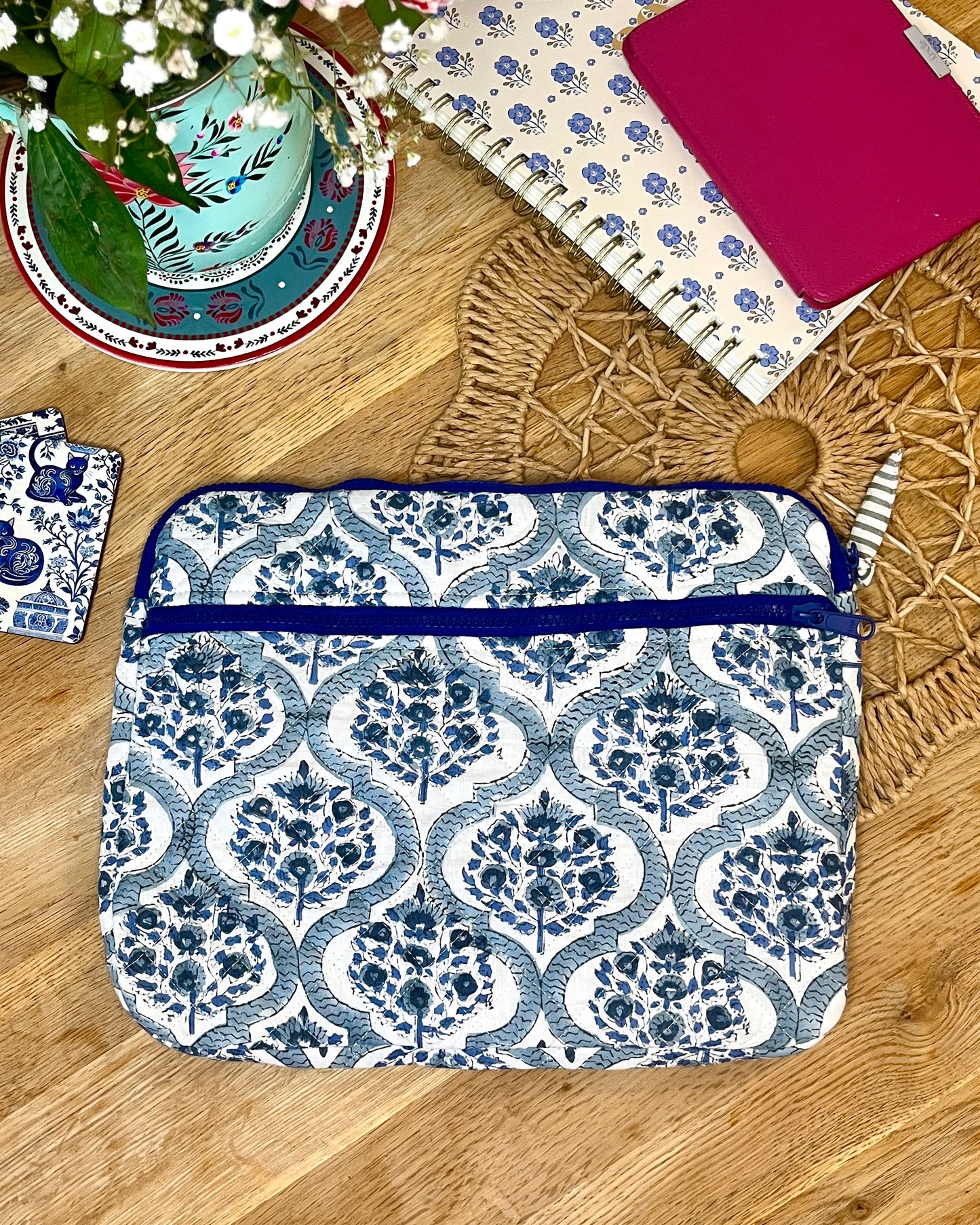 Blue China Laptop Sleeve 14”