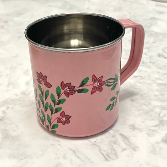 Rose Enamel Steel Mug