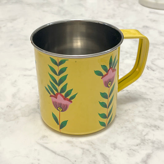 Dawn Yellow Steel Mug