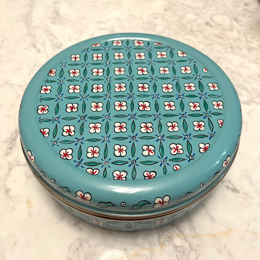 Sapphire Star Enamel Spice Box